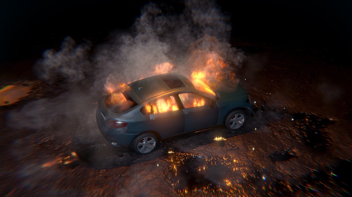 Car Fire & Explosion VFX
