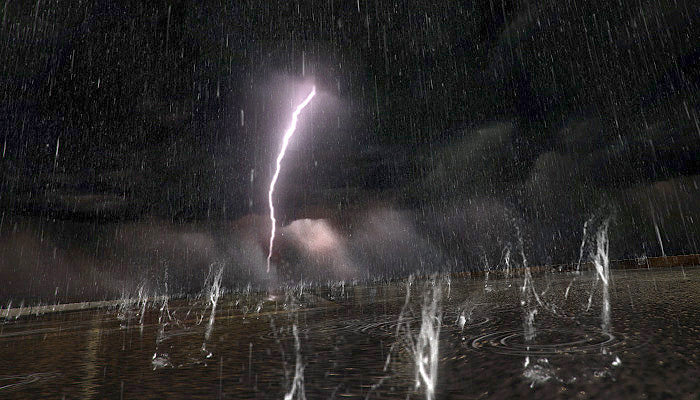 Realistic Rain Storm