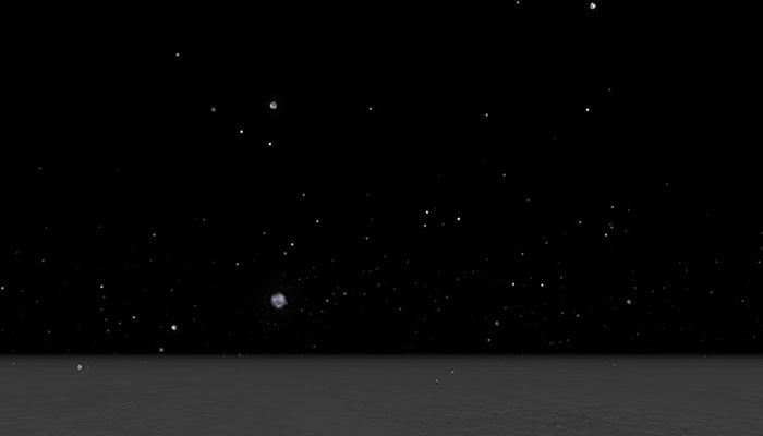 Floating Dust Particles