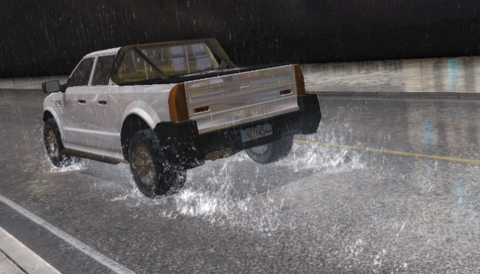 Car Water Spray Trails