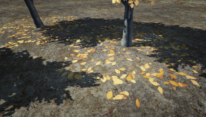 Trees with Falling Leaves