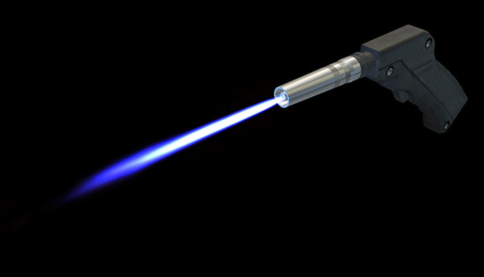 Welding Torch with Flames