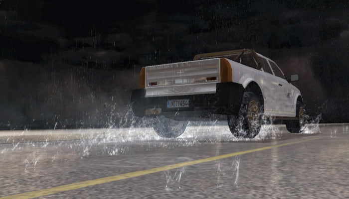 Car Water Spray Trails