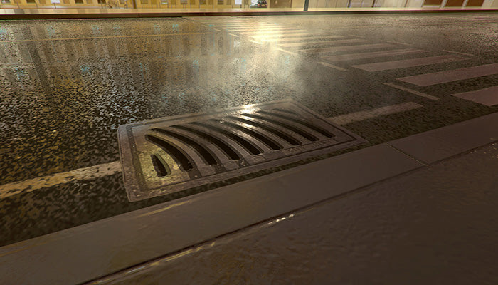 Storm Drain with Smoke
