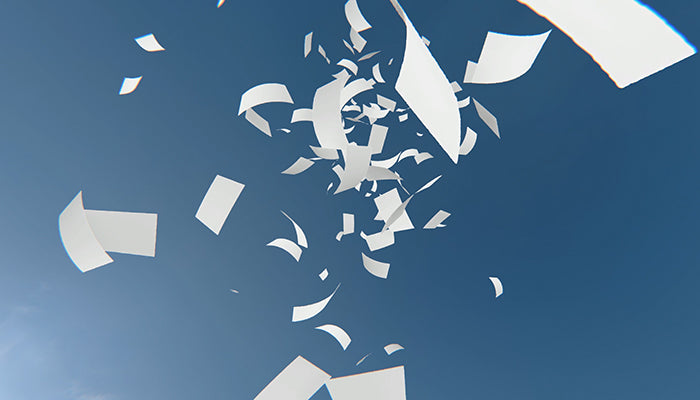 Falling Paper VFX