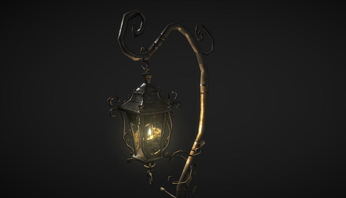 Fantasy Street Lamp Post