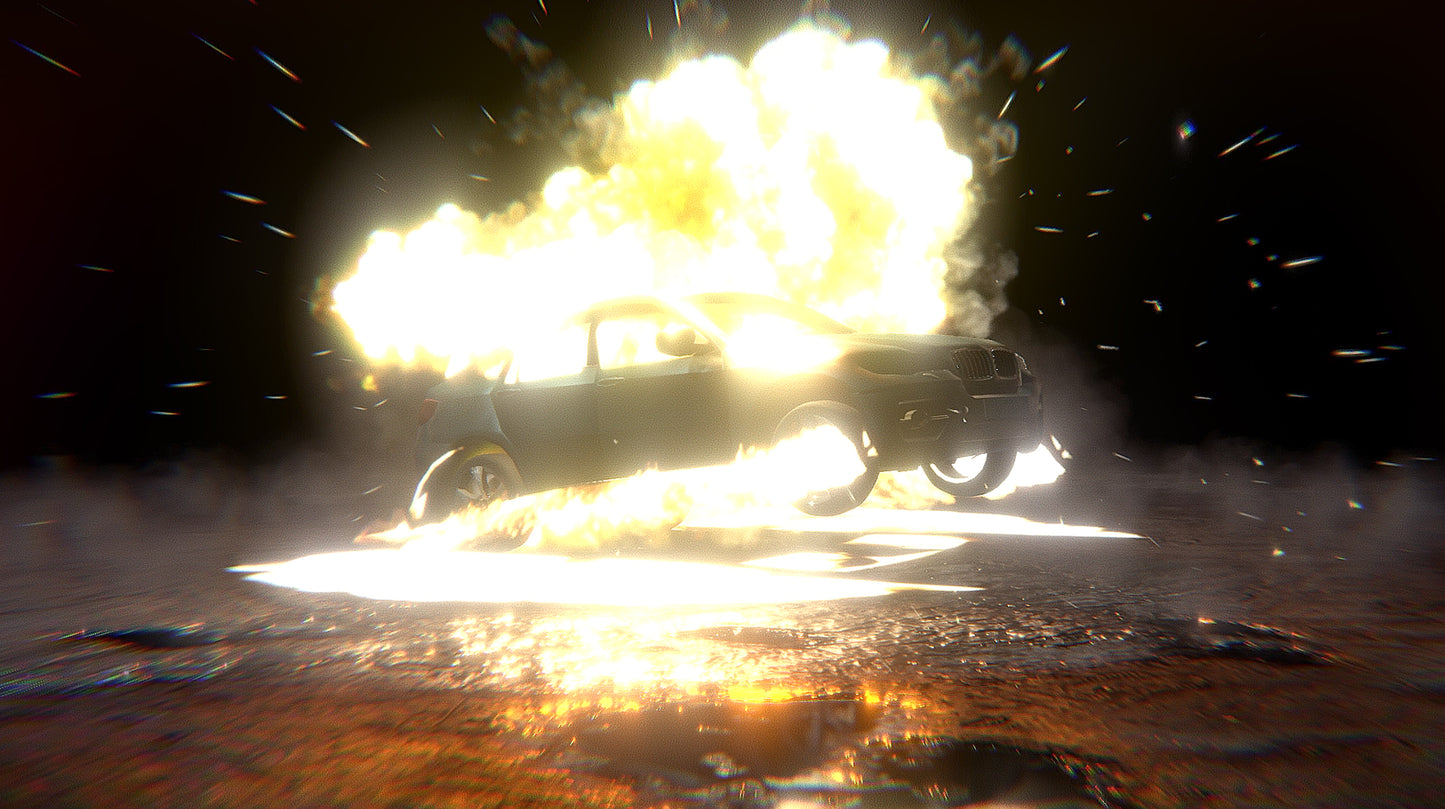 Car Fire & Explosion VFX
